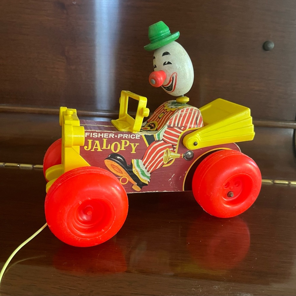 Fisher-Price Jalopy Clown Car Toy - Vintage
